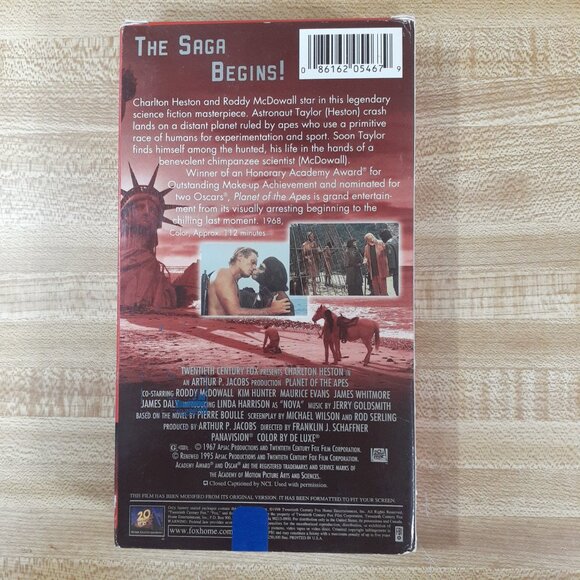 Planet of the Apes VHS 1998 30 Anniversary Charlton Heston Roddy McDowall Scifi - Picture 3 of 7